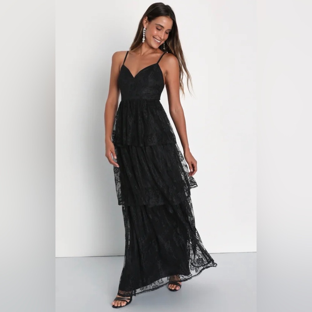 Lulus Black Evening Dress NWT S